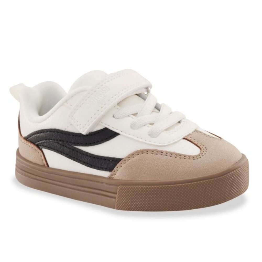 OshKosh B'Gosh Toddler Boy's Hook & Loop Fashion Sneaker  - White/Black